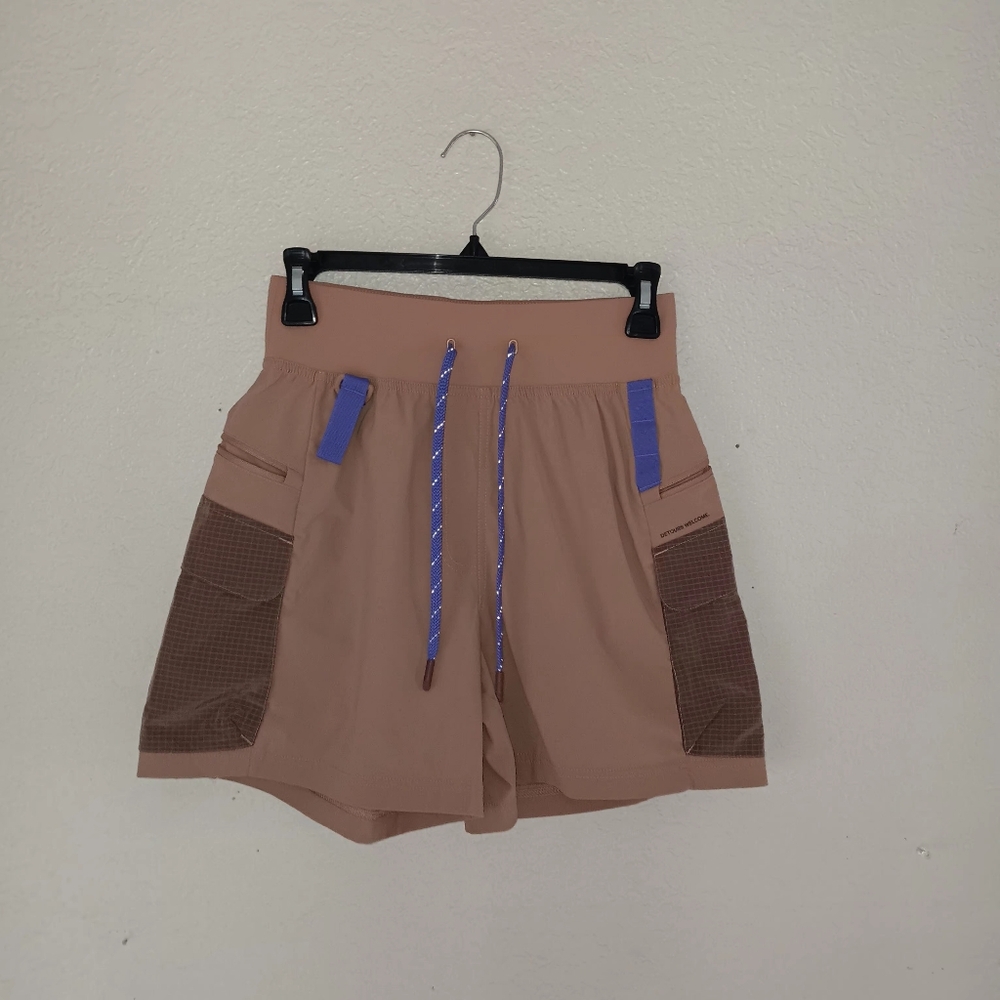 Lululemon shorts. Size 4. Mauve and brown.